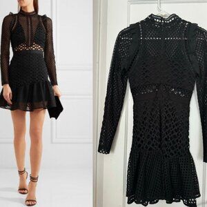 Self-Portrait Black Mini Dress